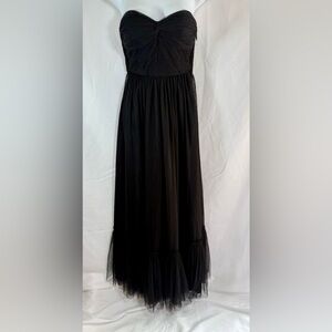 FORMAL BLACK TULLE DRESS Va Et Vien For BHLDN BY ANTHROPOLOGIE Sz 2 Formal prom